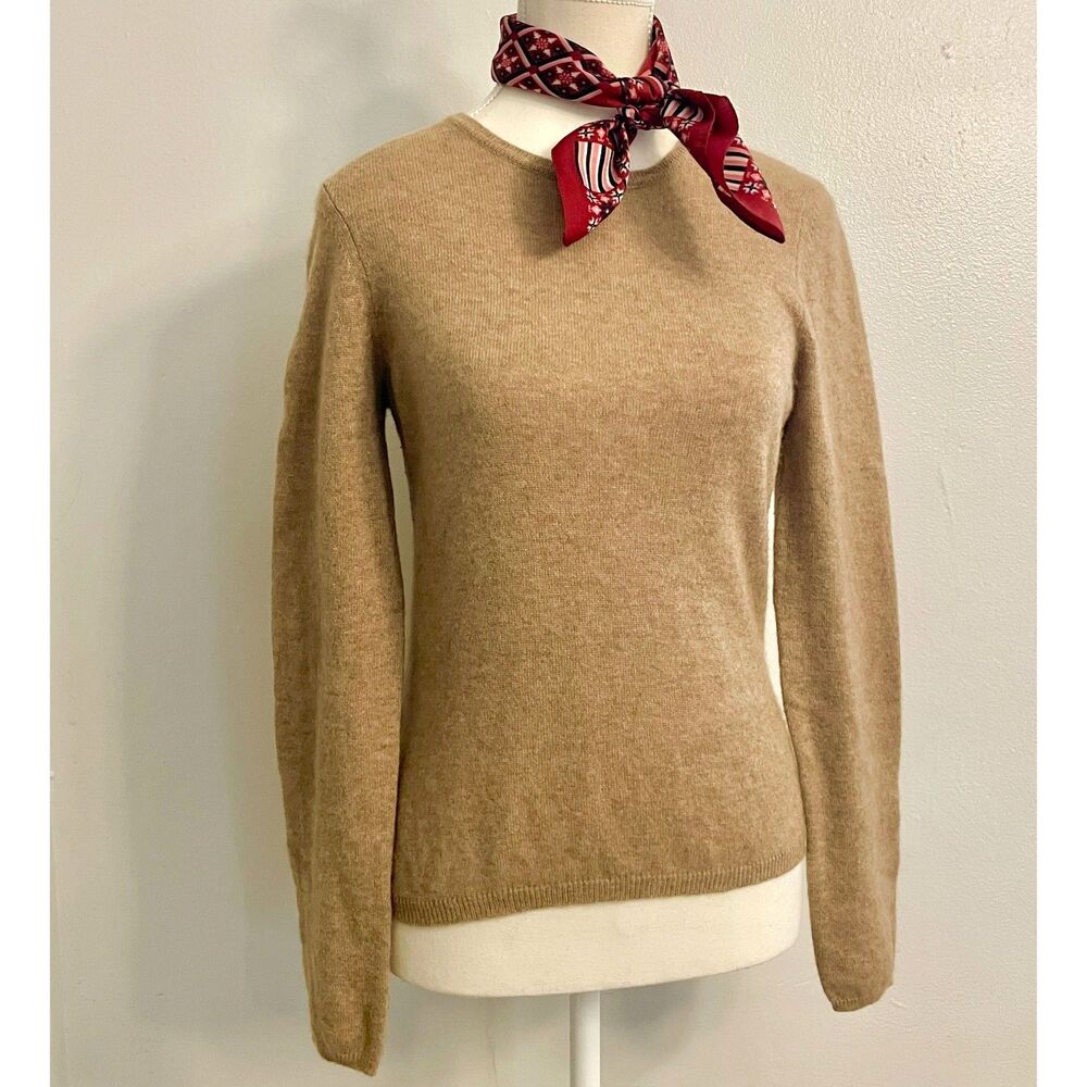 Oscar de la Renta 100% Cashmere Sweater Made in Italy Size XS